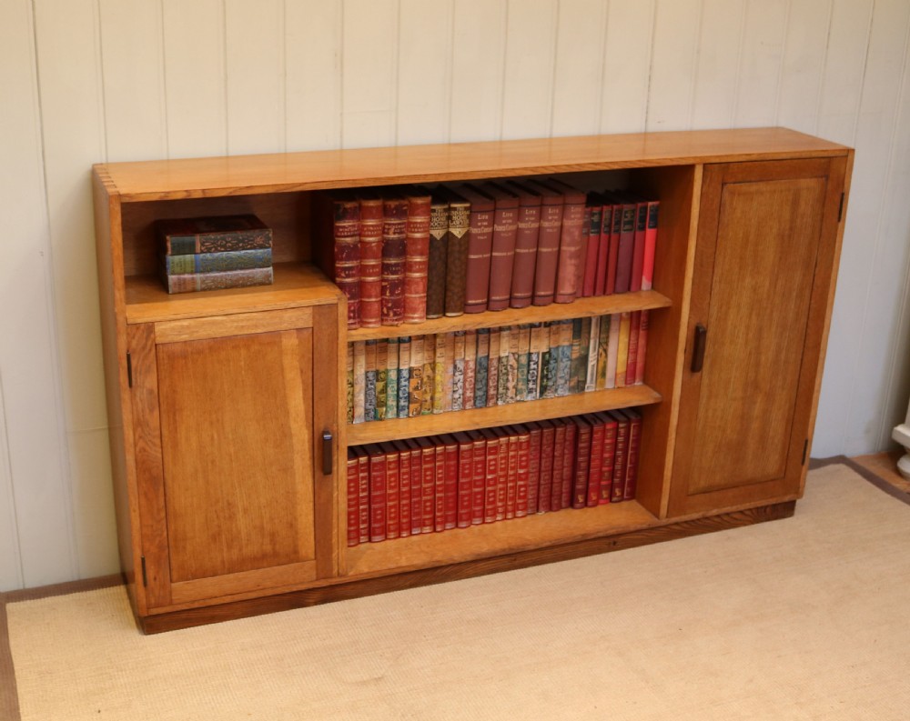 Golden Oak Heals Style Cabinet Bookcase  View VII