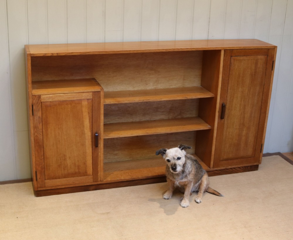 Golden Oak Heals Style Cabinet Bookcase  View VIII