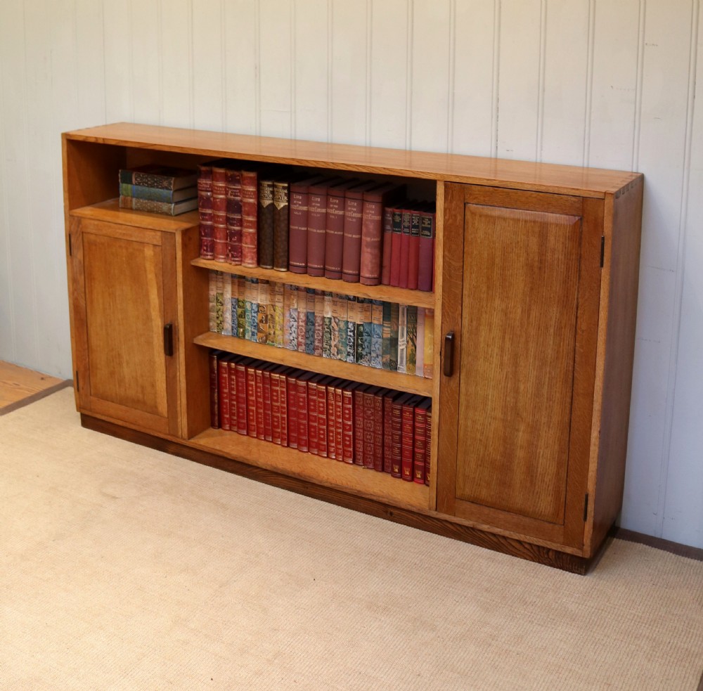 Golden Oak Heals Style Cabinet Bookcase  View IX