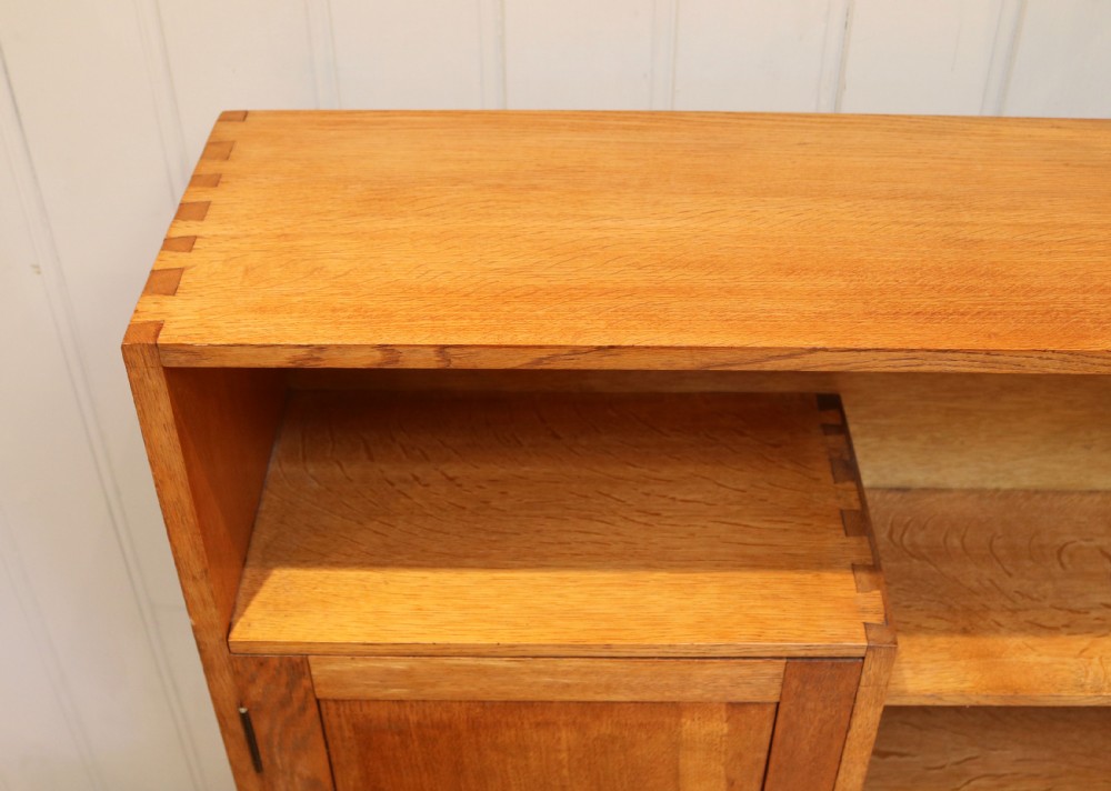 Golden Oak Heals Style Cabinet Bookcase  View X