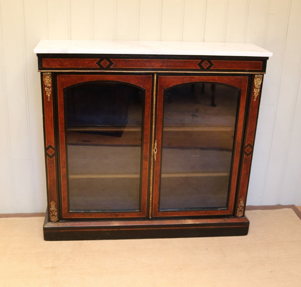 Victorian Amboyna And Ebonized Pier Cabinet  View IV
