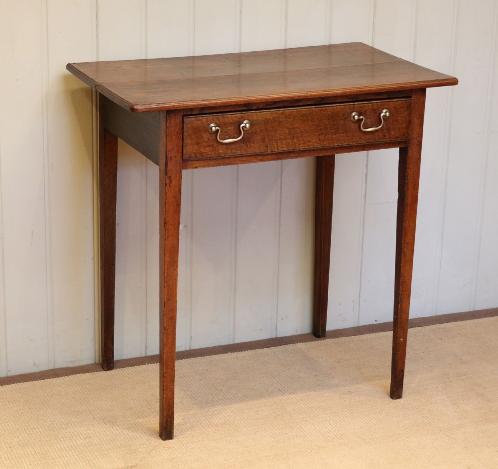 George III Oak Side Table View II