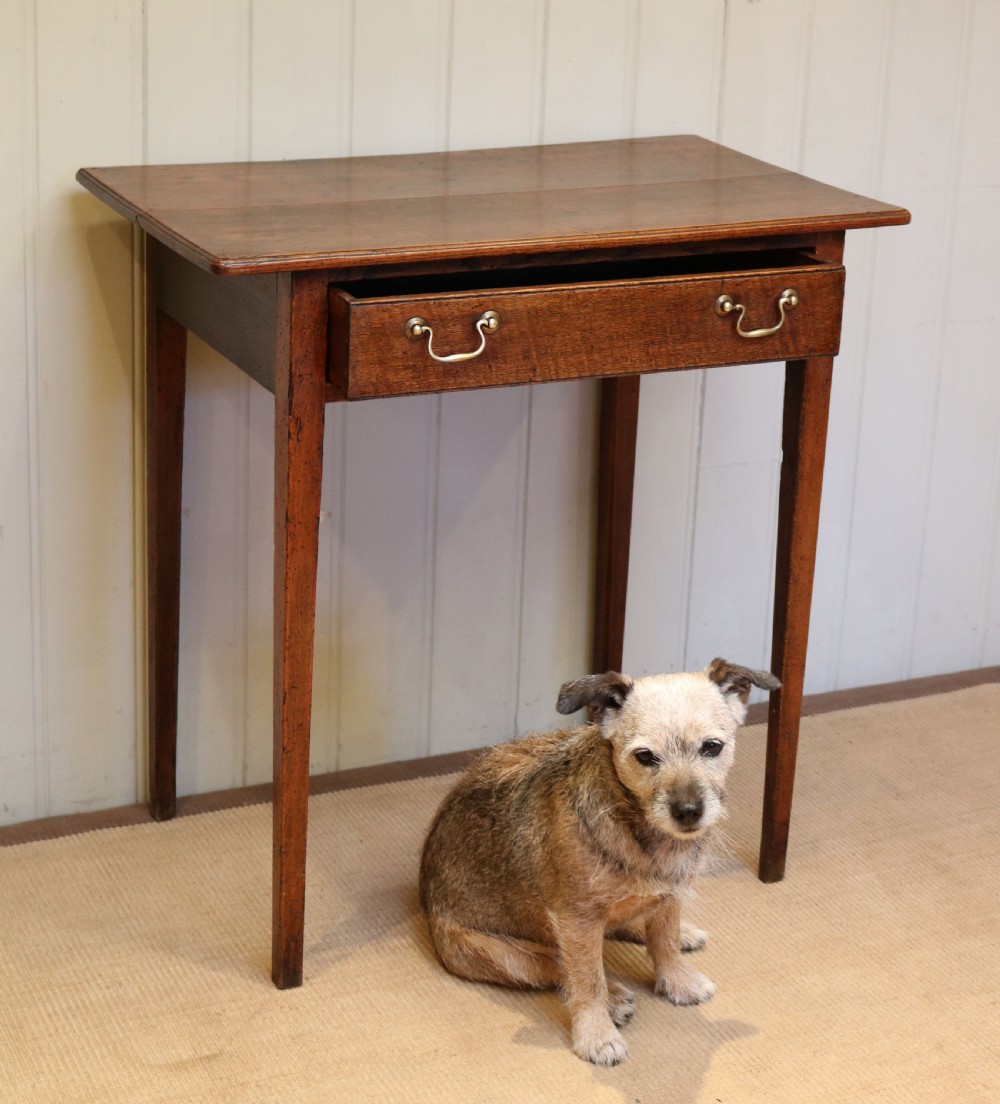 George III Oak Side Table View IV