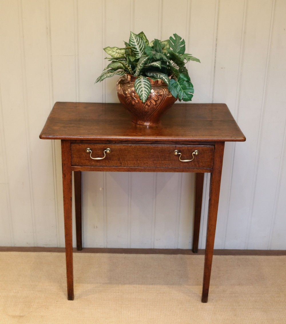 George III Oak Side Table View V
