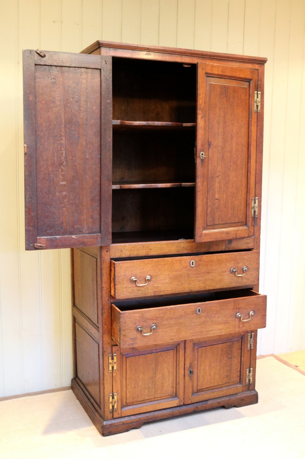 Georgian Oak Cabinet  View V