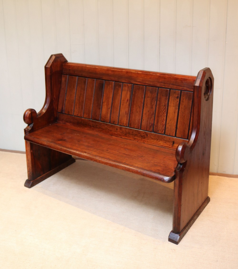 Pitch Pine Church Pew View V