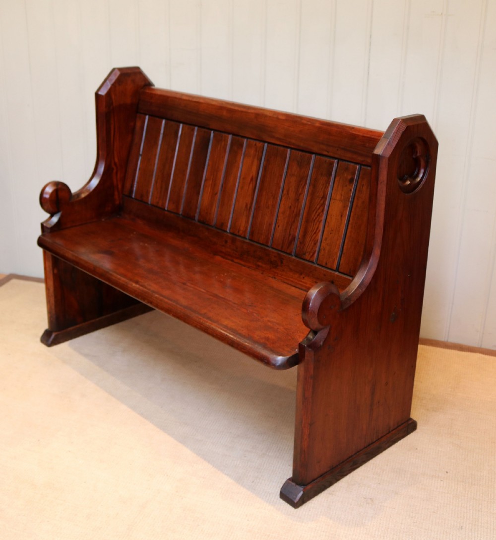 Pitch Pine Church Pew View VI