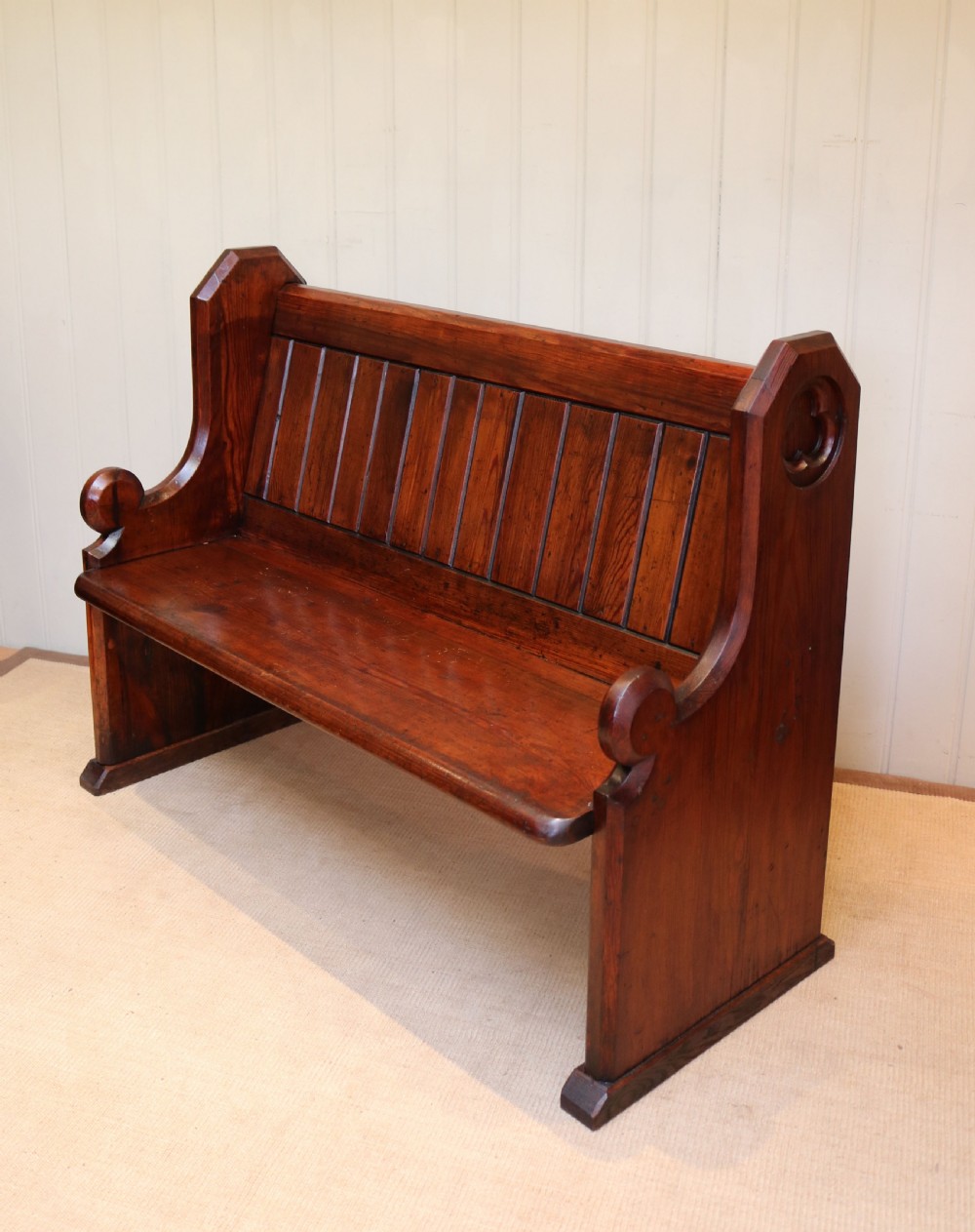 Pitch Pine Church Pew View VII