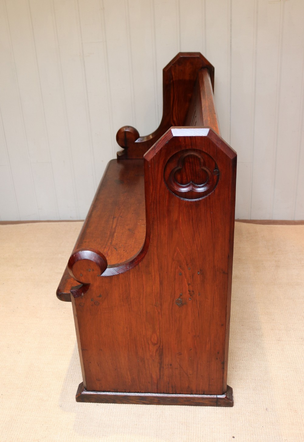 Pitch Pine Church Pew View VIII