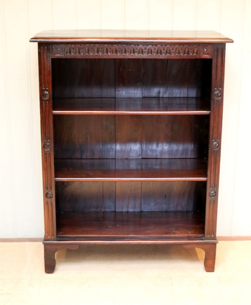 Rustic Beech Open Bookcase View VI
