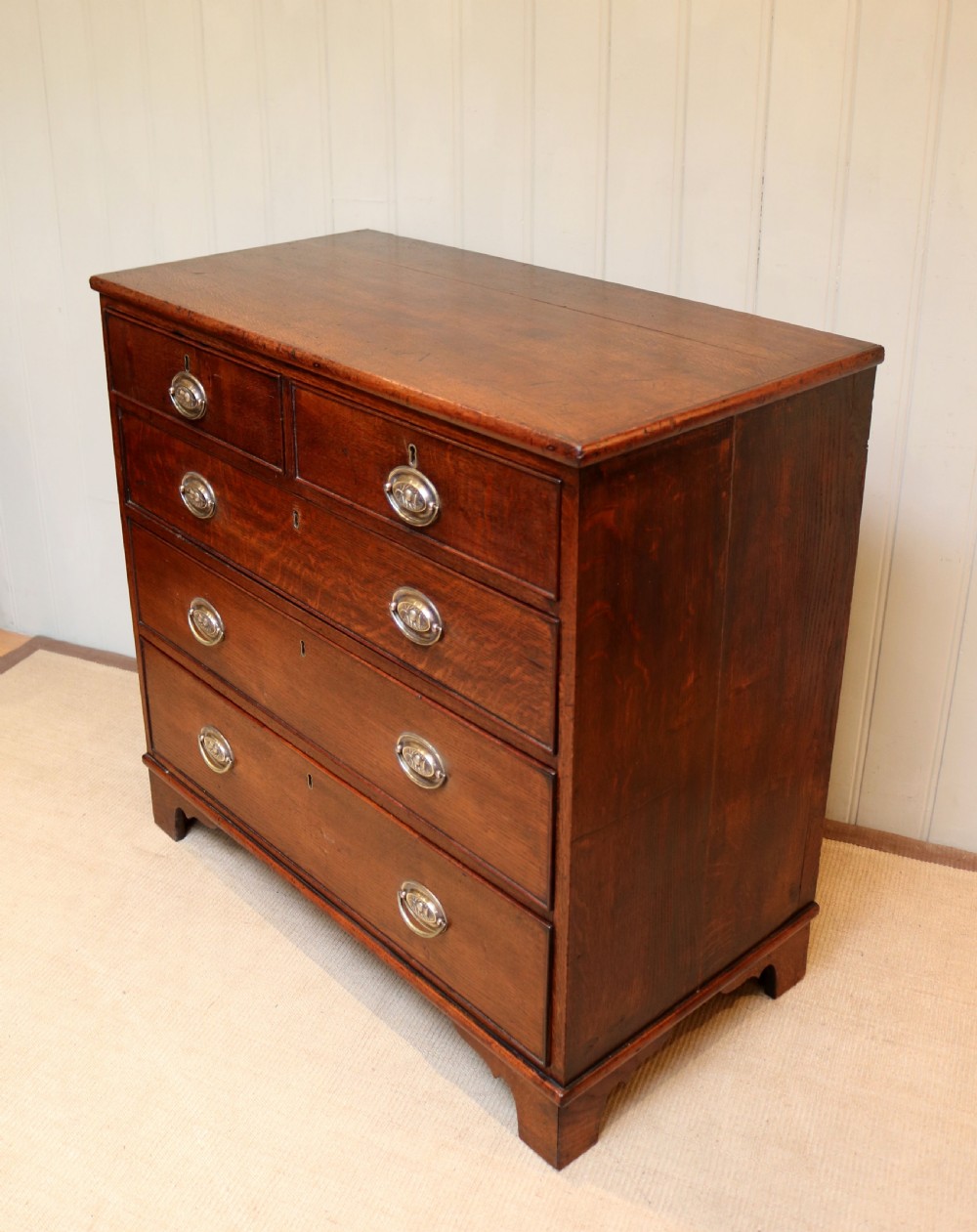 Georgian Solid Oak Chest Of Drawers View VIII