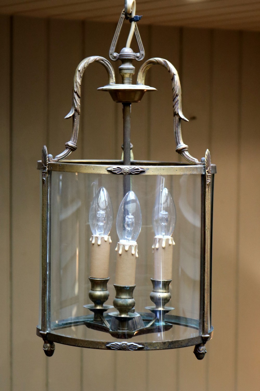 French Gilt Three Branch Hall Lantern View VIII