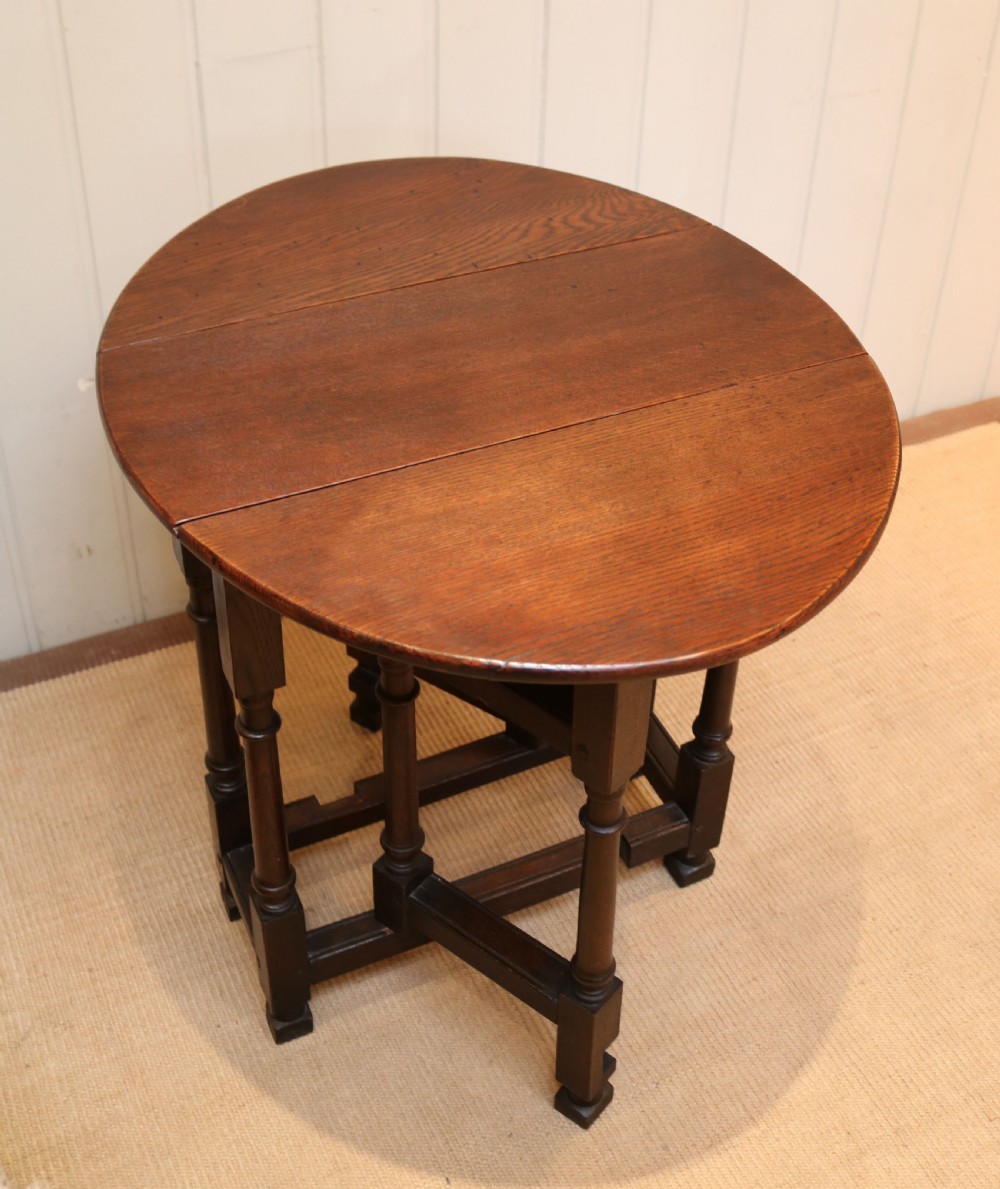 Small Oak Gateleg Table View V