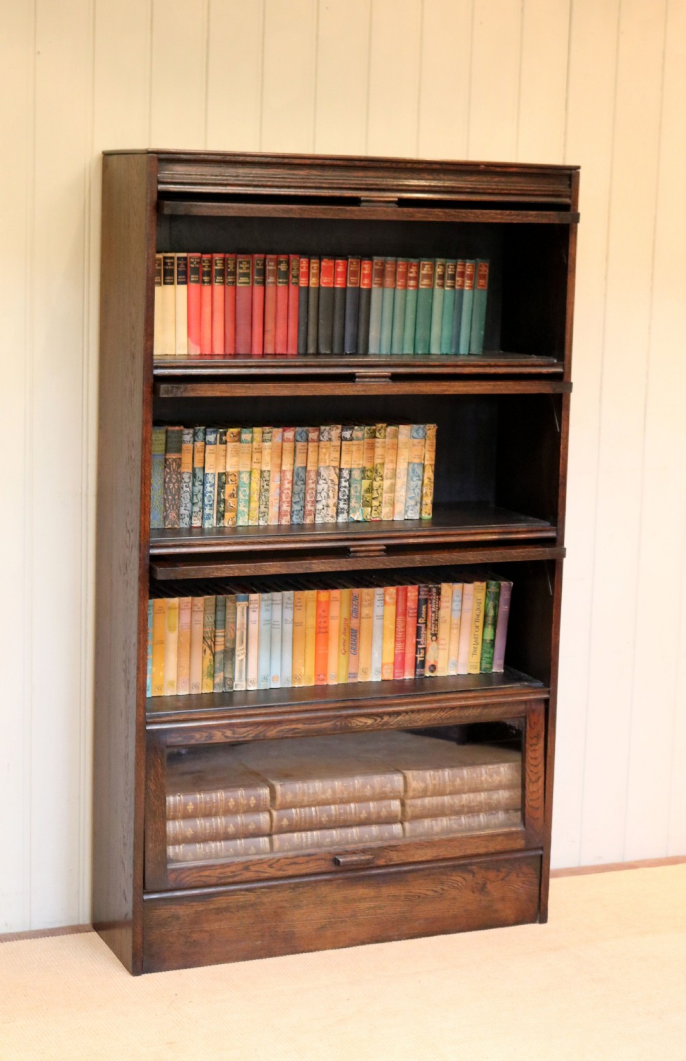 Dark Oak Sectional Bookcase 