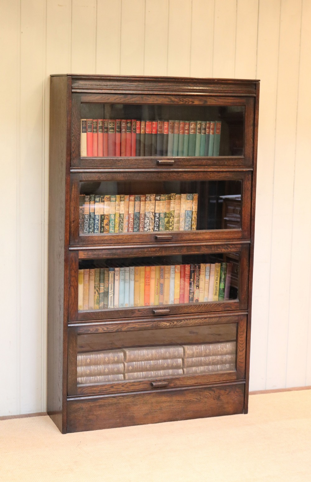 Dark Oak Sectional Bookcase  View V