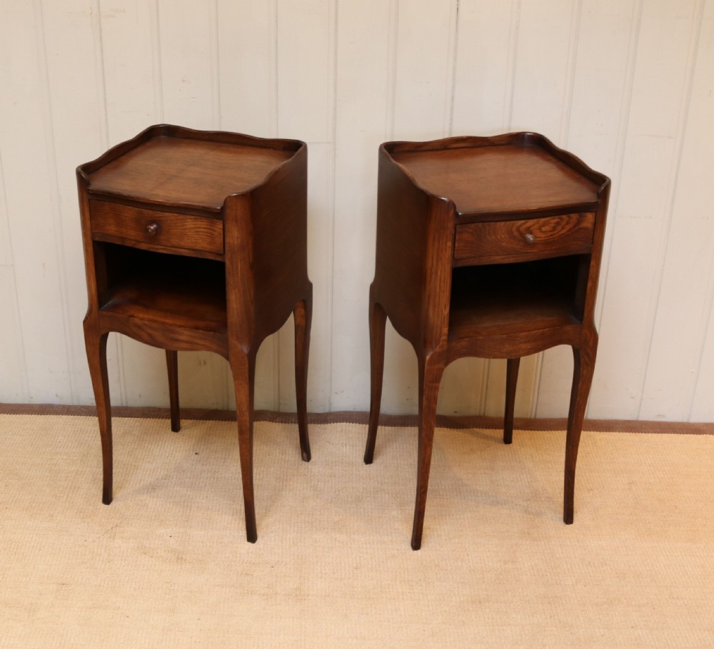 Pair Of French Oak Bedside Cabinets View IV
