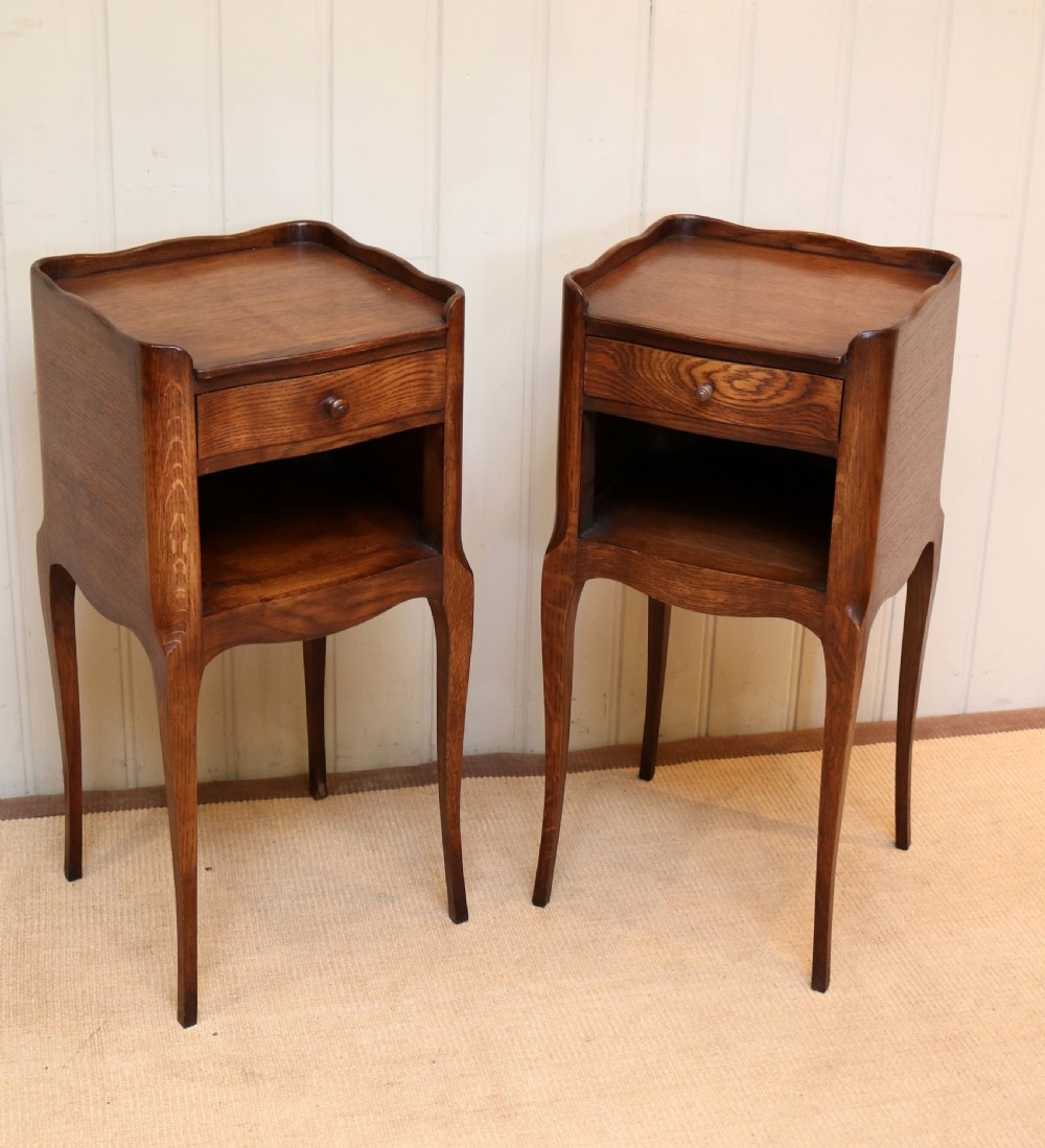 Pair Of French Oak Bedside Cabinets View VI