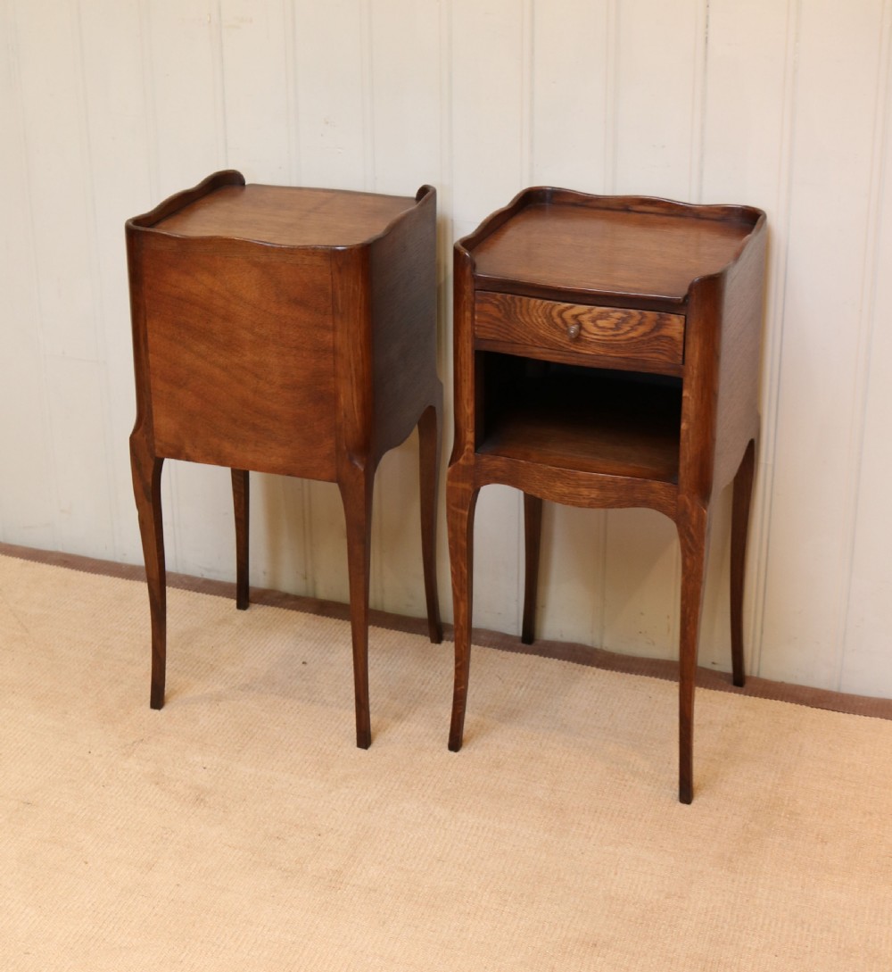 Pair Of French Oak Bedside Cabinets View VII