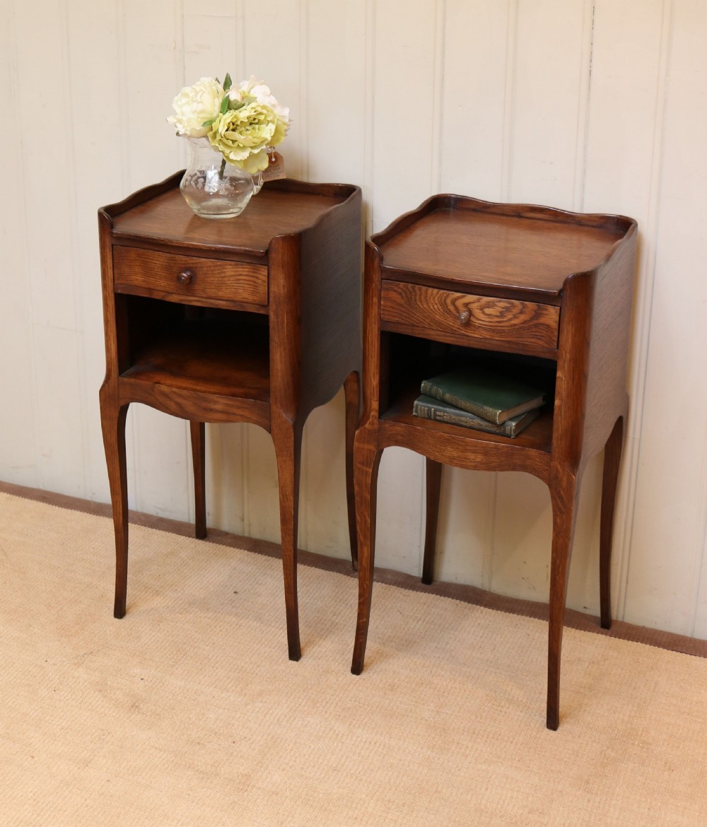 Pair Of French Oak Bedside Cabinets View VIII