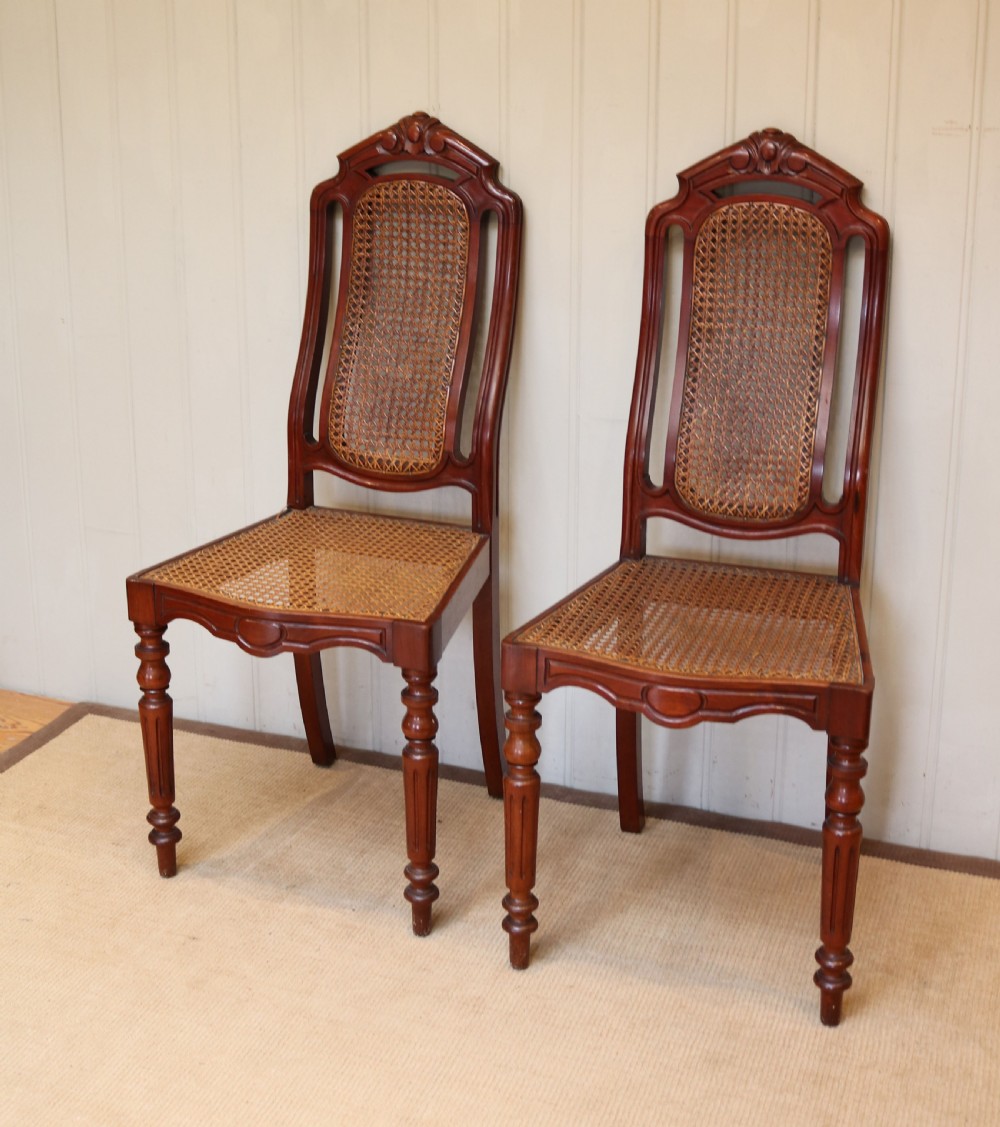 Pair Of Late 19th Century Mahogany Cane Seat Chairs  View III