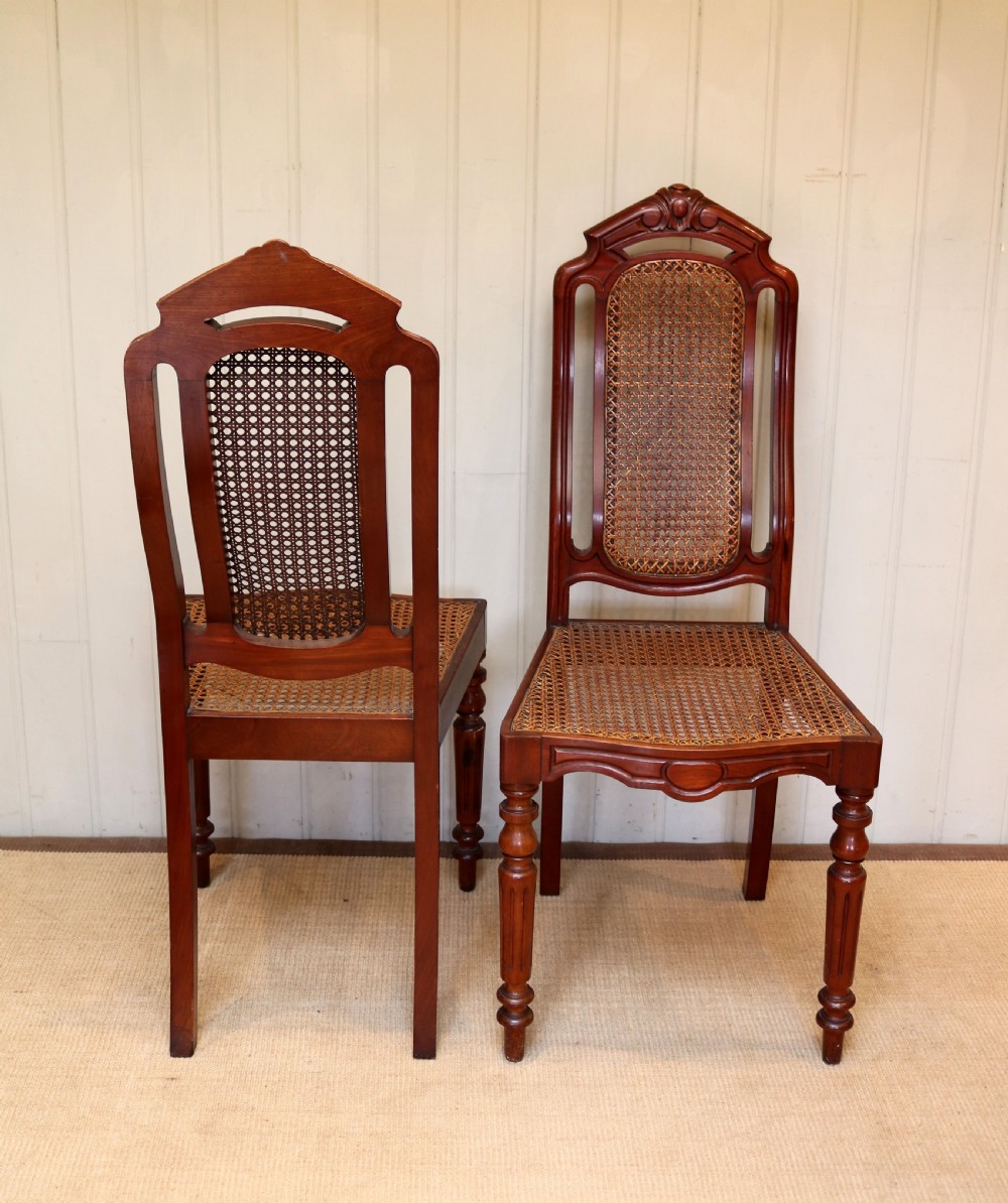 Pair Of Late 19th Century Mahogany Cane Seat Chairs  View VII