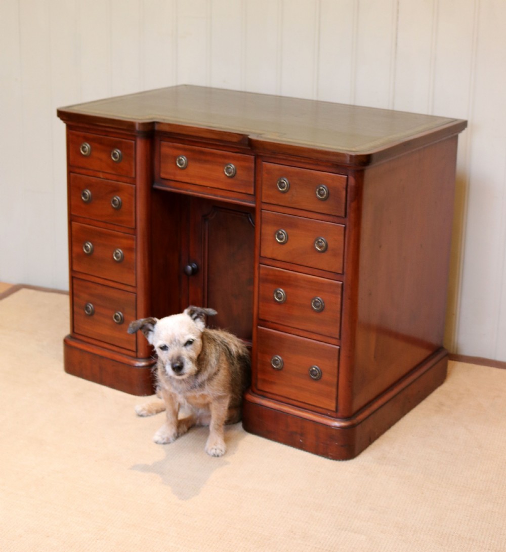 Late 19th Century Mahogany Kneehole Desk View V
