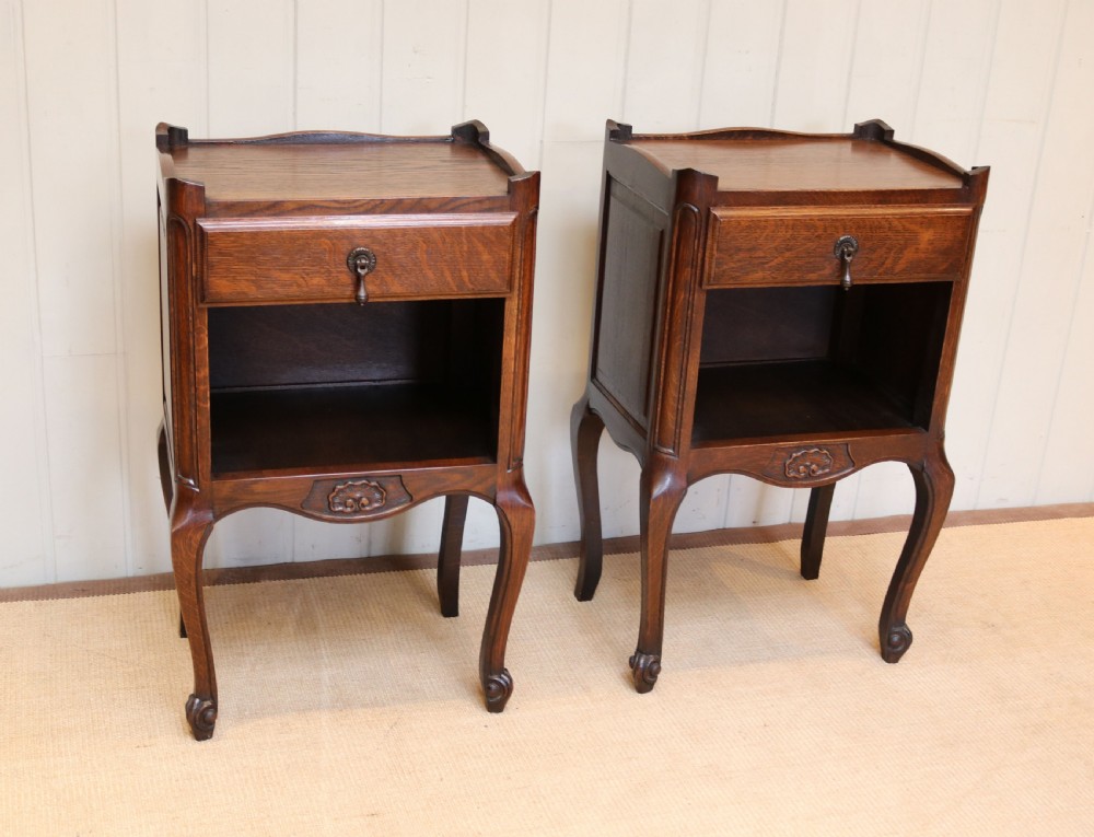 Pair Of Oak Bedside Cabinets View II