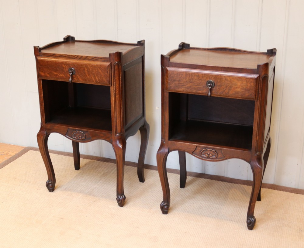 Pair Of Oak Bedside Cabinets View III