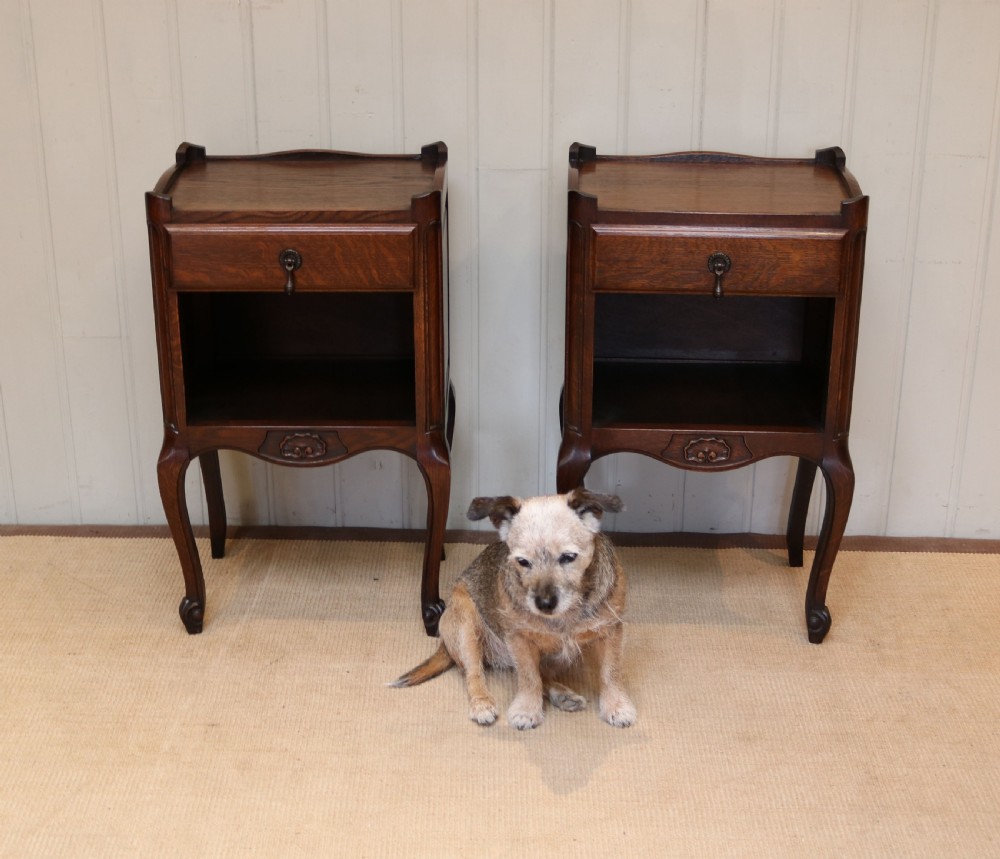 Pair Of Oak Bedside Cabinets View V