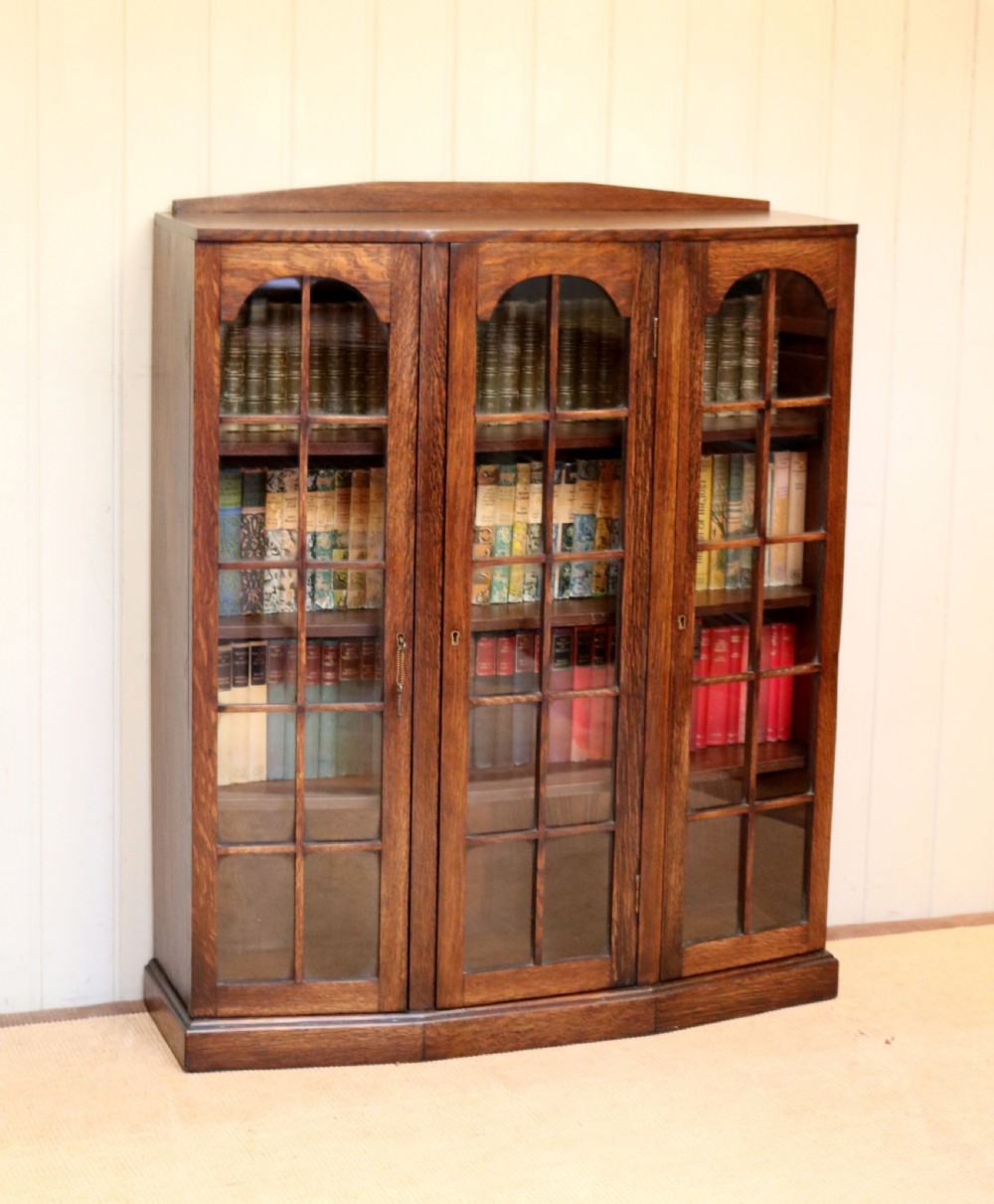Oak Glazed Bookcase