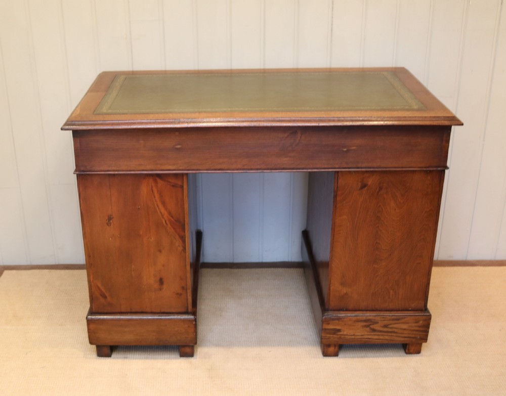 Oak Pedestal Desk View VII