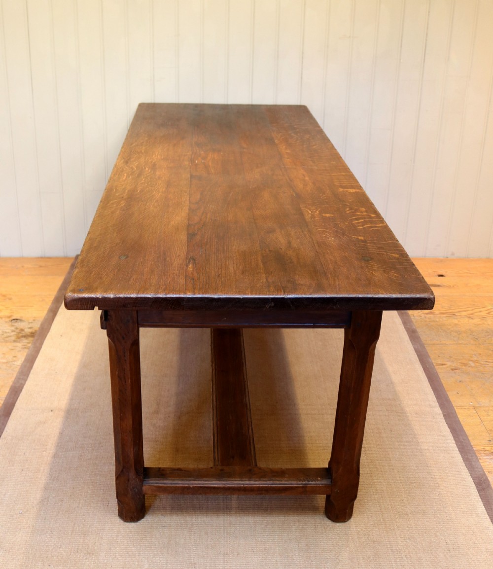 Large French Oak Monastic Table  View III
