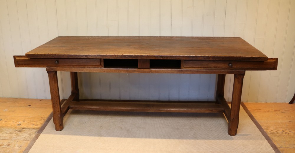 Large French Oak Monastic Table  View IV