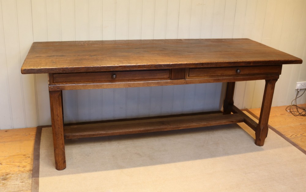 Large French Oak Monastic Table  View VII