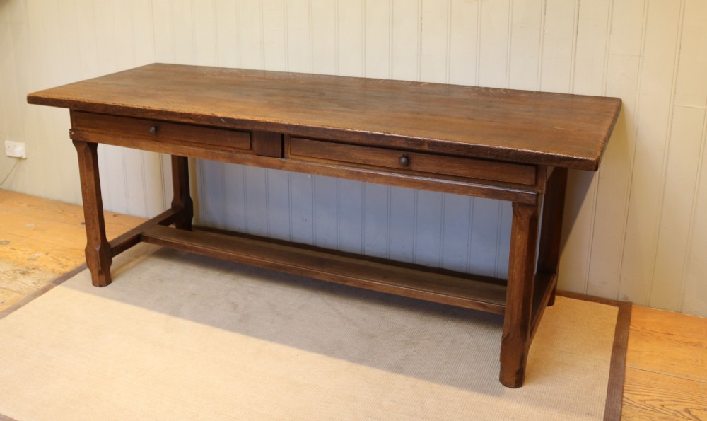 Large French Oak Monastic Table  View VIII