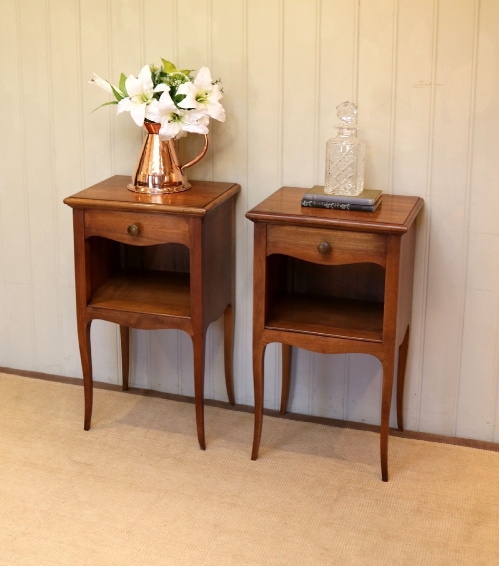 Pair Of Walnut Bedside Cabinets View V