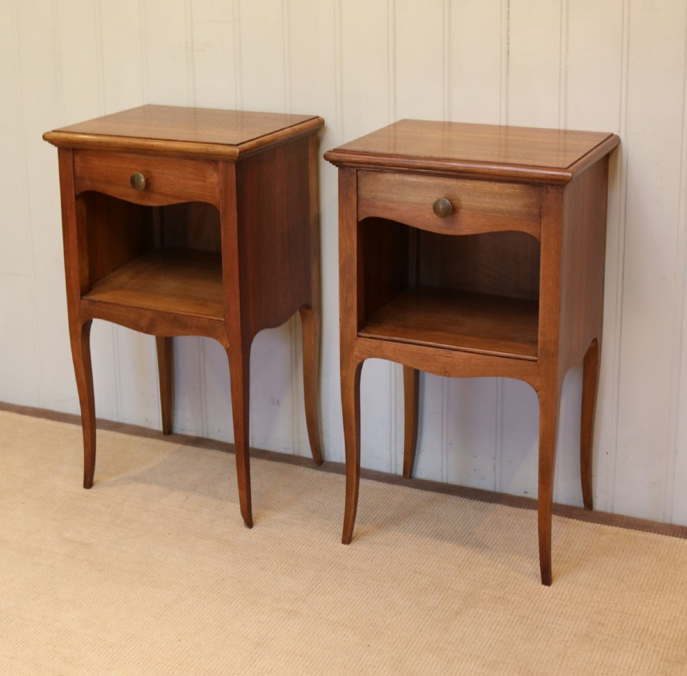 Pair Of Walnut Bedside Cabinets View VI