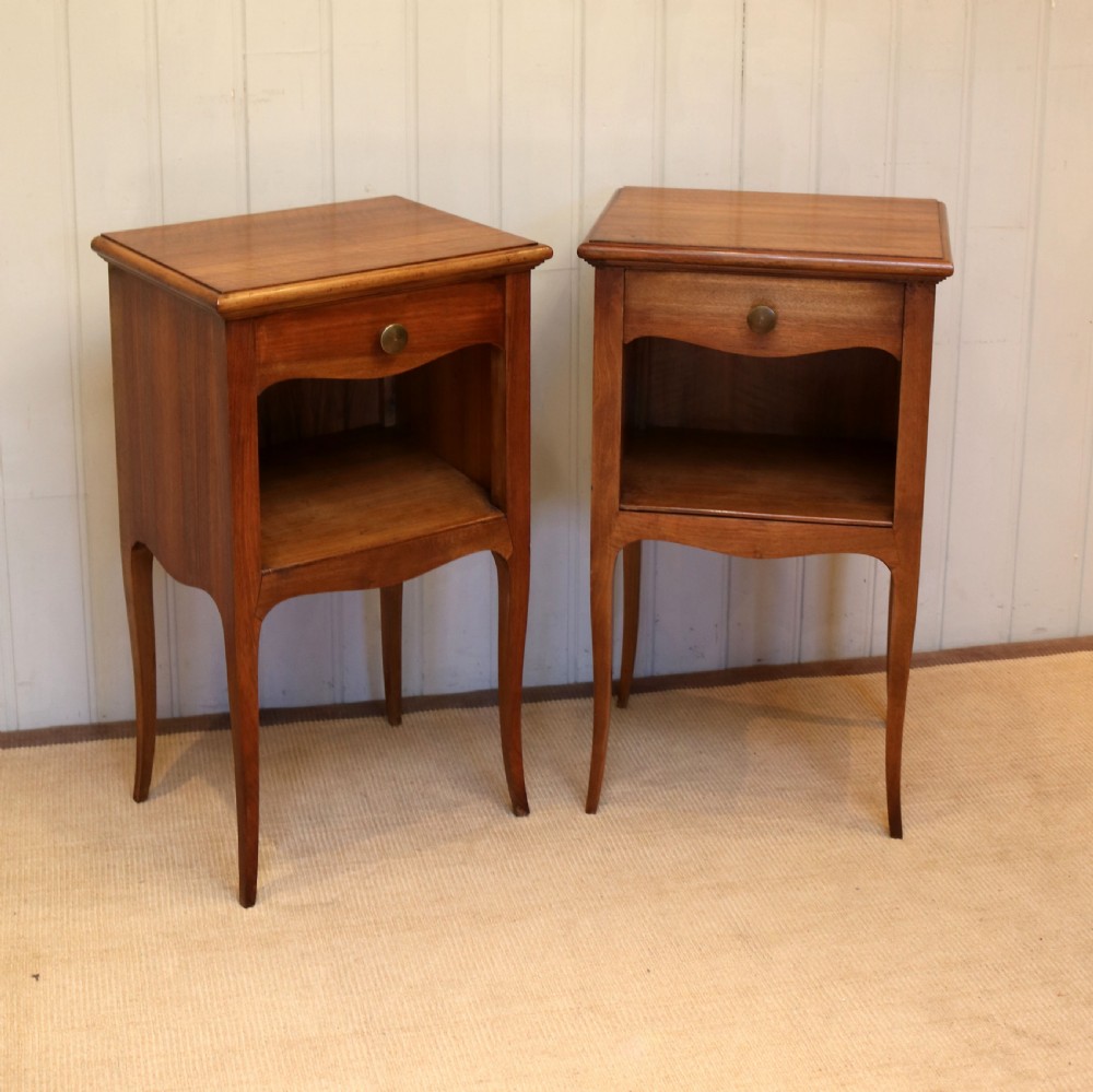 Pair Of Walnut Bedside Cabinets View VII