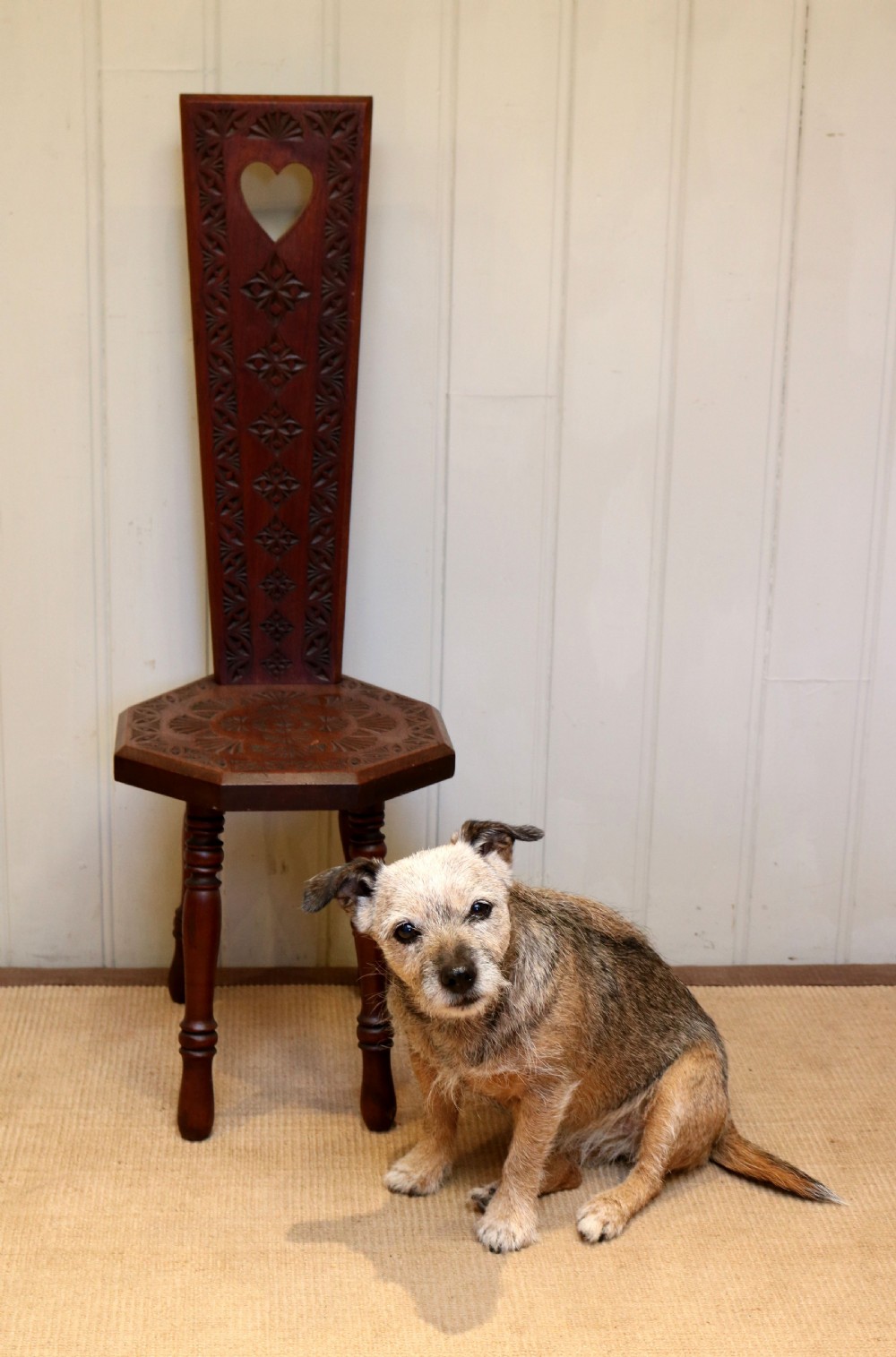 Carved Oak Spinning Chair View III