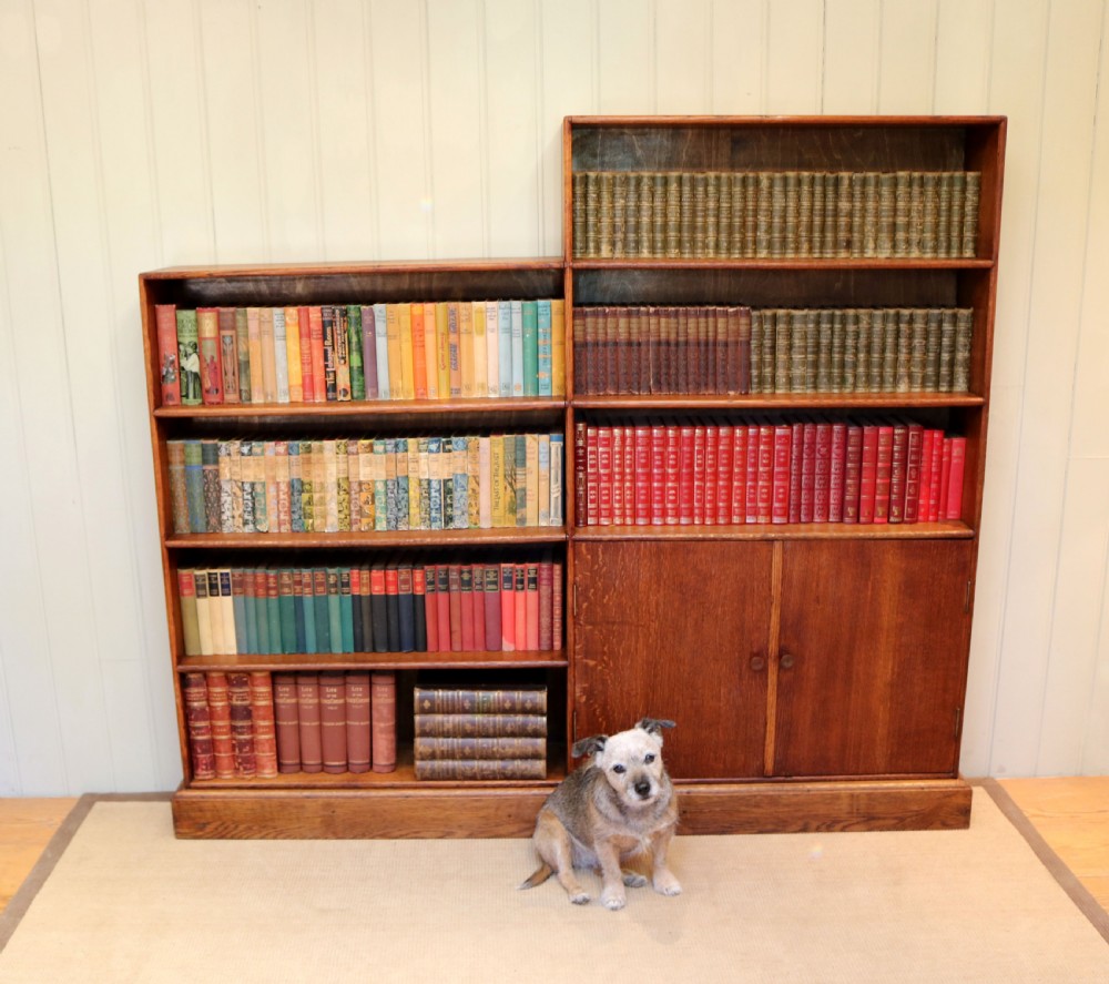 Large Open Sectional Oak Bookcase View VII