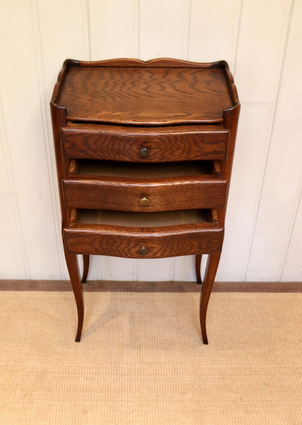 Single Oak Bedside Cabinet View VI