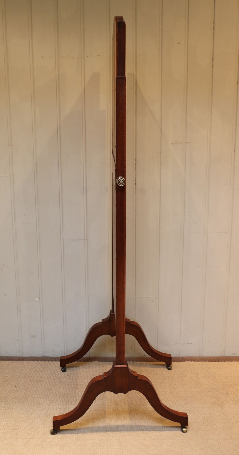 Edwardian Mahogany Cheval Mirror View VII