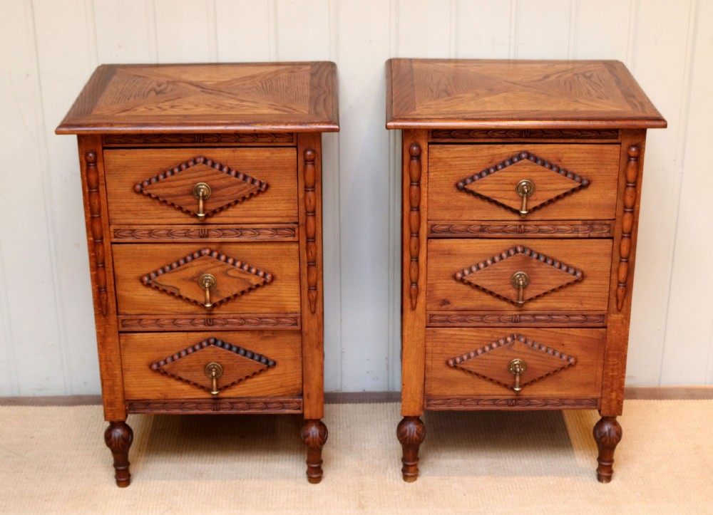 Pair Of Oak Bedside Cabinets View II
