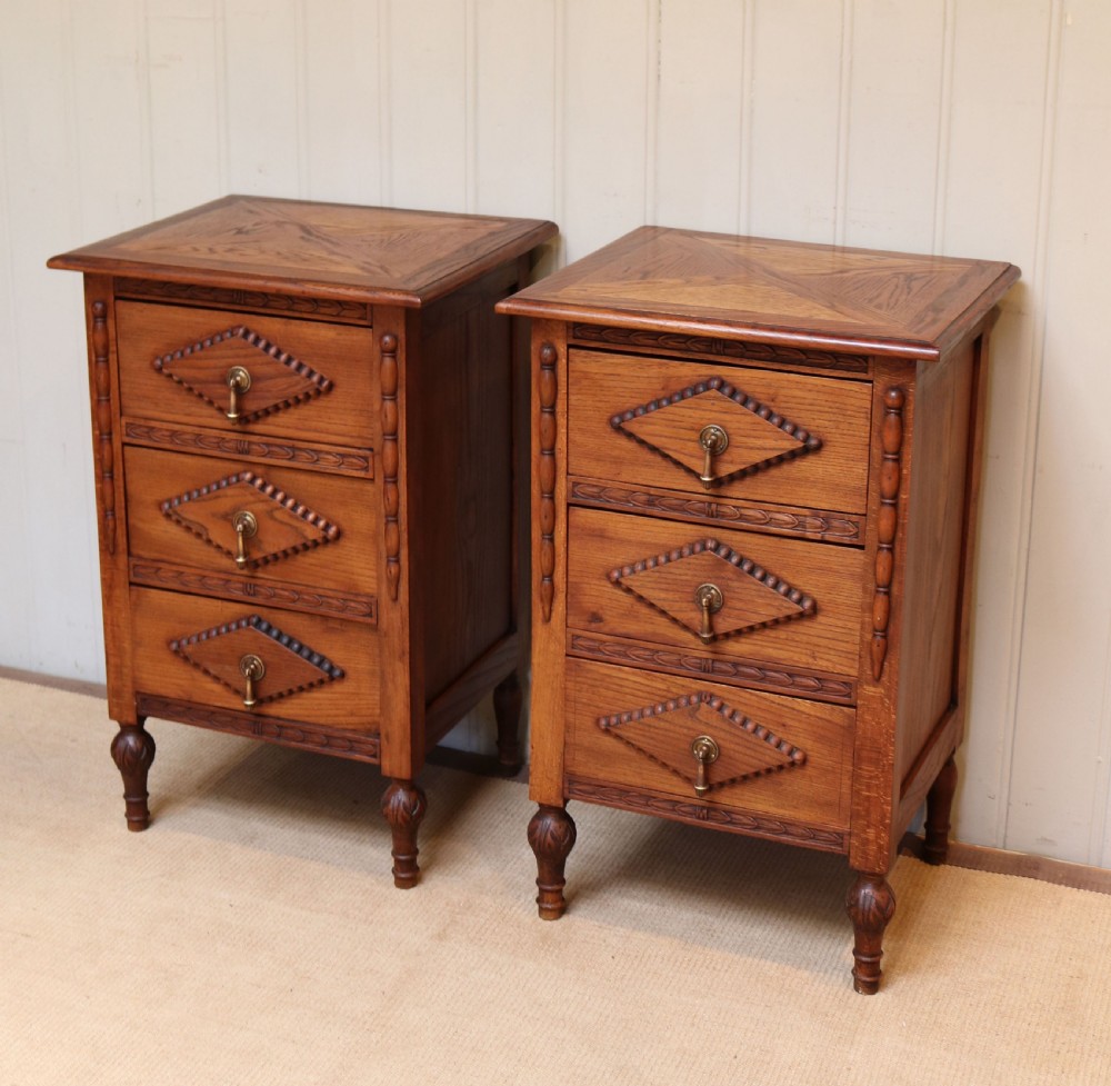 Pair Of Oak Bedside Cabinets View III