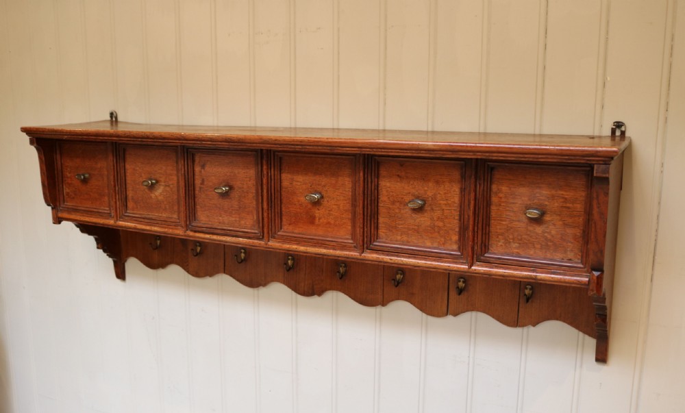 French Solid Oak Wall Shelves  View VII