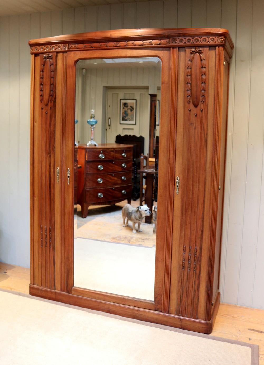 French Walnut Wardrobe View III