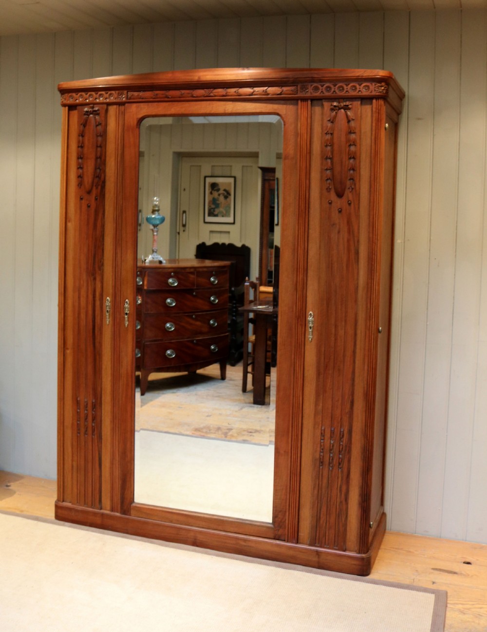 French Walnut Wardrobe View VI