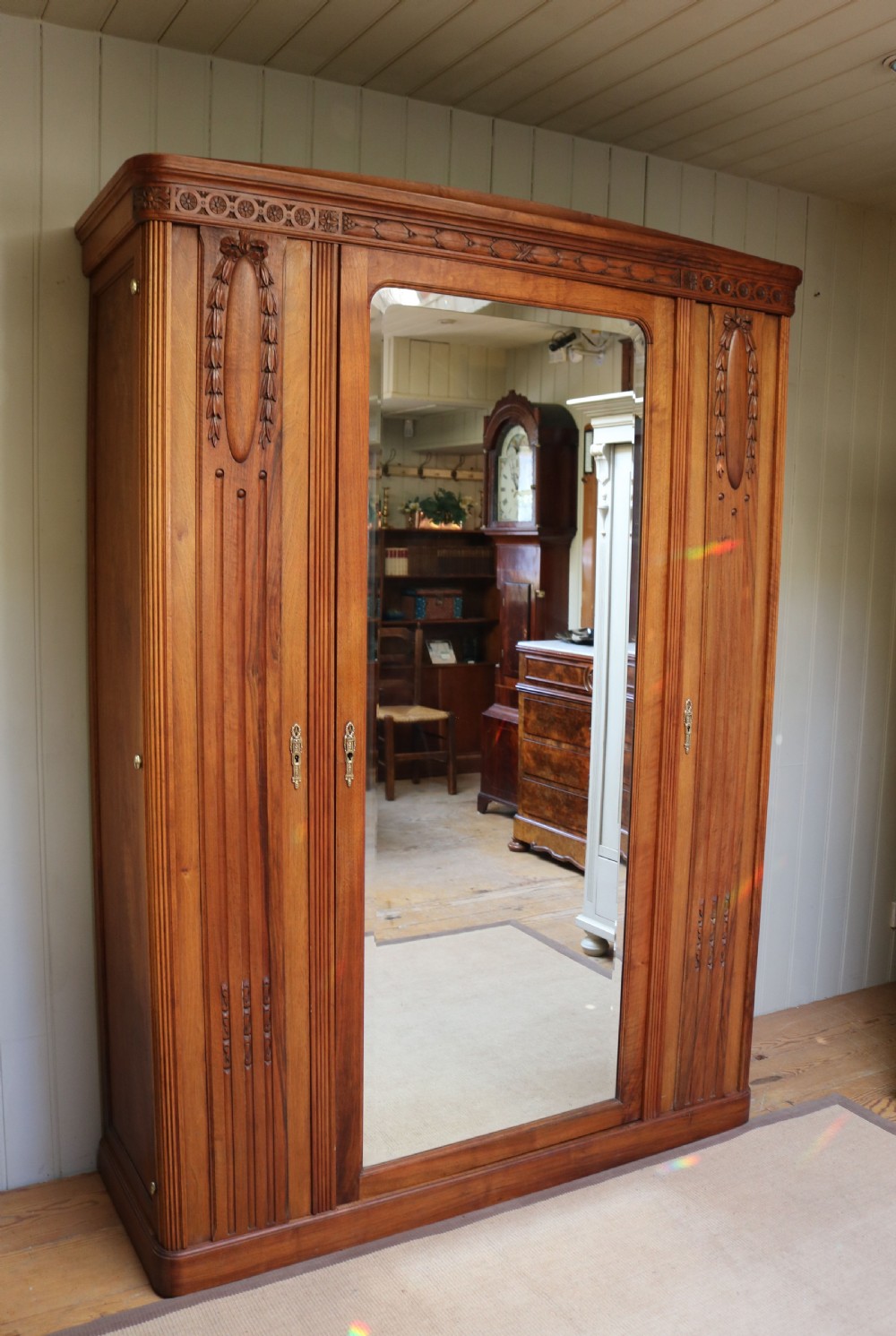 French Walnut Wardrobe View IX