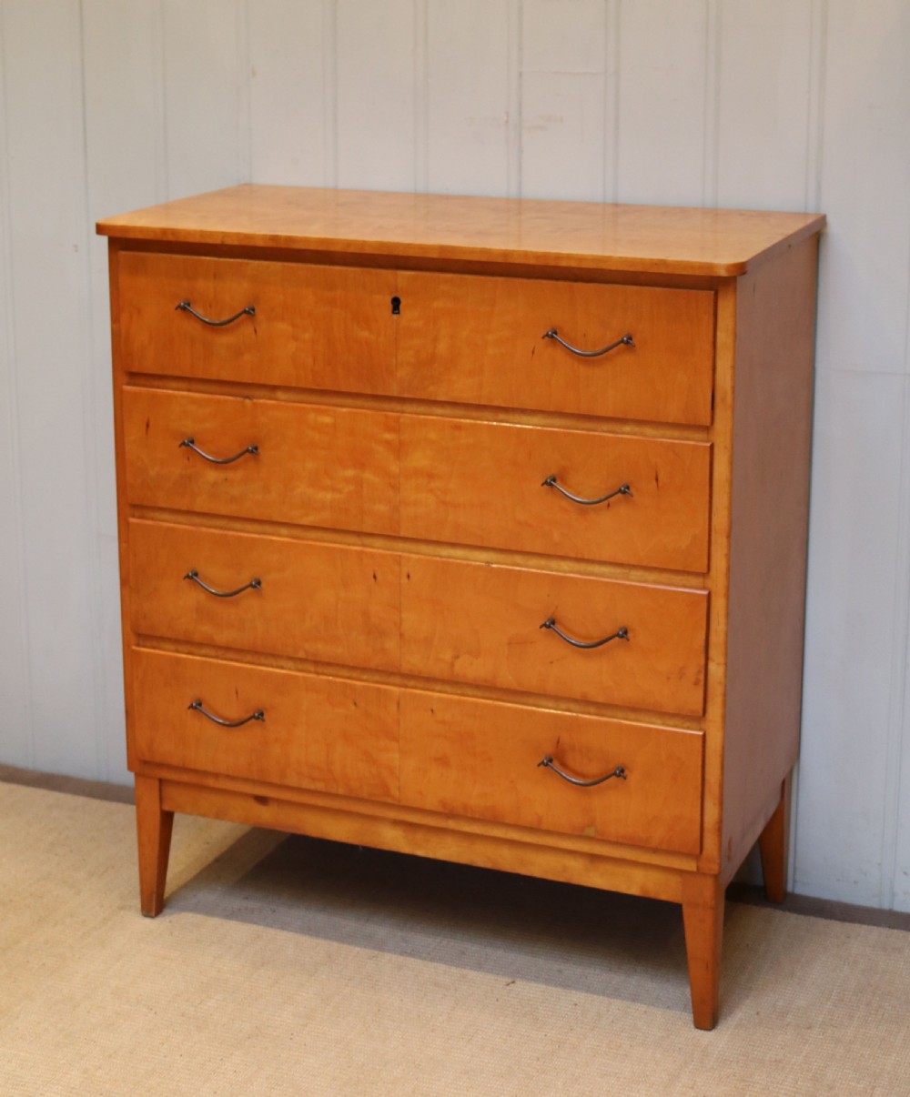 Swedish Satin Birch Chest Of Drawers View VI