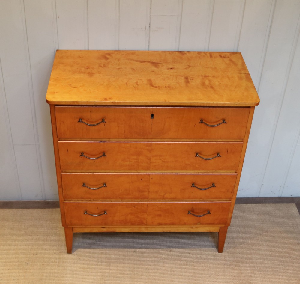 Swedish Satin Birch Chest Of Drawers View VII